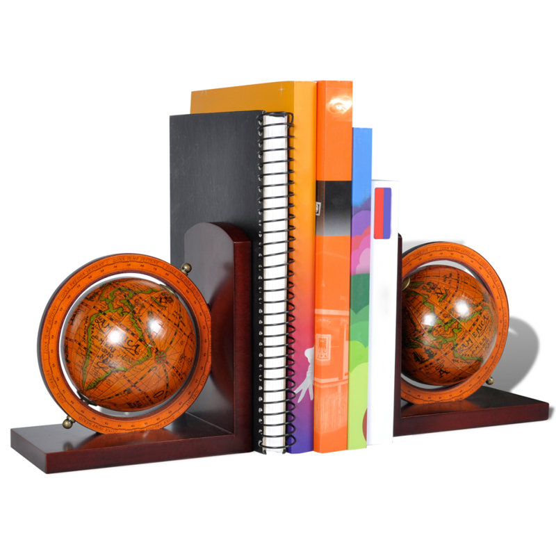 Traditional Wood Bookends