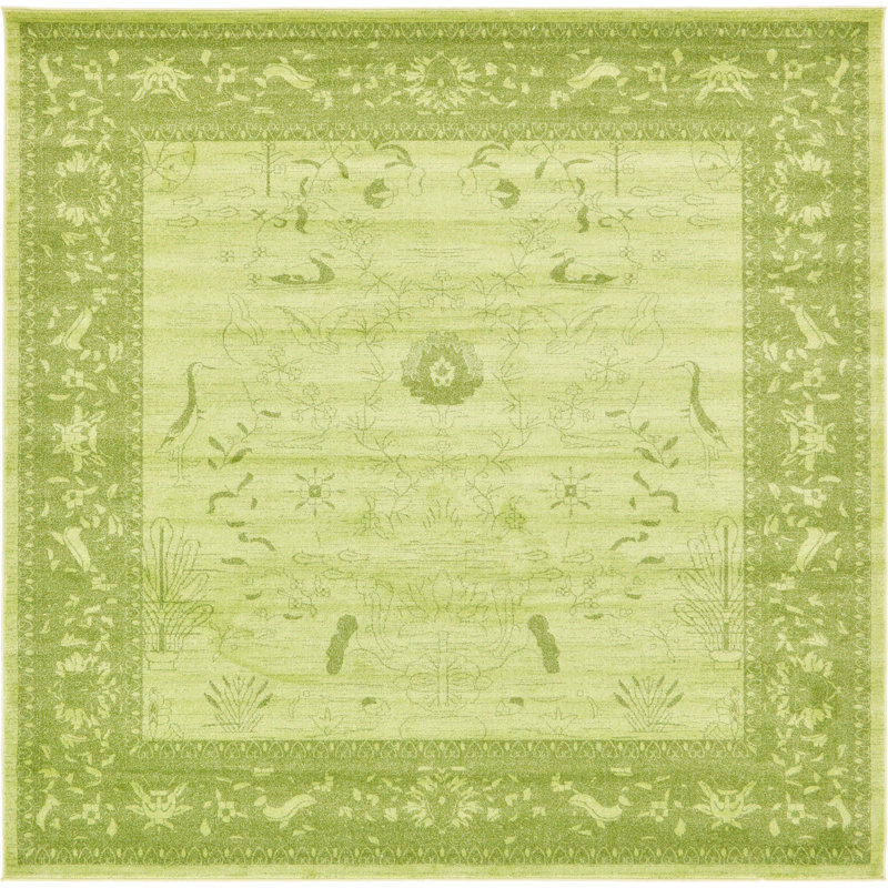 Godina Floral Indoor Rug, Square 10'