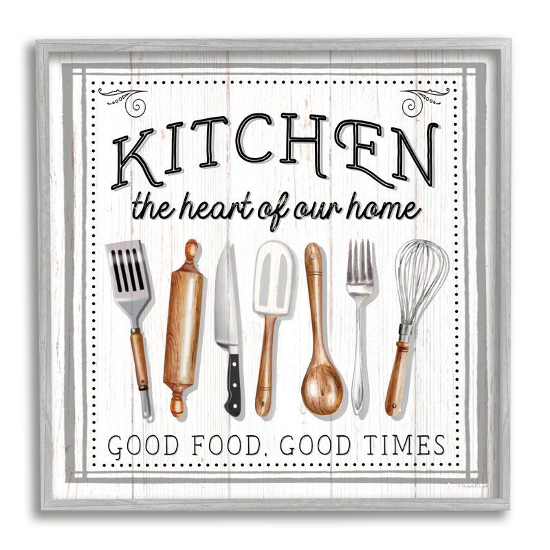 Bb-002, impression sur toile tendue encadrée «Good Food and Times» par Elizabeth Tyndall, H 17 po x l 17 po x P 1,5 po