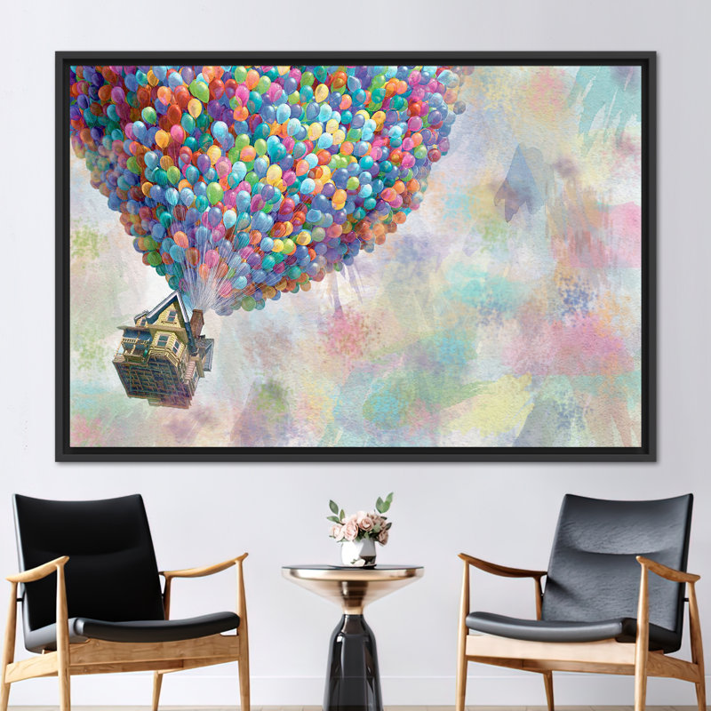 Print on Canvas, 20 cm H x 30 cm W, Framed Print without Mat, Black