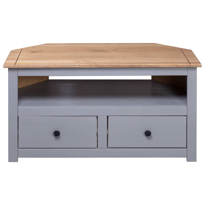 Cervantez Unfinished TV Stand for TVs up to 32", Grey