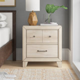 Kareem 3 Drawer Nightstand with USB