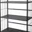37" Tall 3-Tier Metal Standing Book Shelf-1530203452