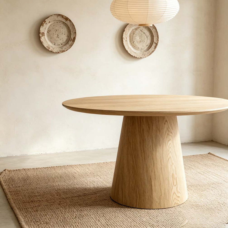 43 inch circular dining table, Wood