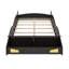 Lit en forme de voiture de course avec roulettes tendance et rangement pratique-407013909