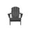 Chaise d'extérieur pliante avec table d'appoint, gris. Siège généreux, haut, spacieux. Construction, intempéries. Porte-gobelet intégré. Assemblage rapide. Capacité de 350 lb 3 Livré