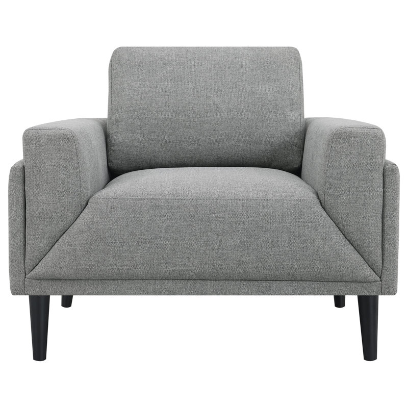 Birju Upholstered Armchair, Gray Polyester