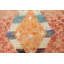 Tapis corail en laine noué à la main de conception unique 9 pi x 12 pi 5 po marocain