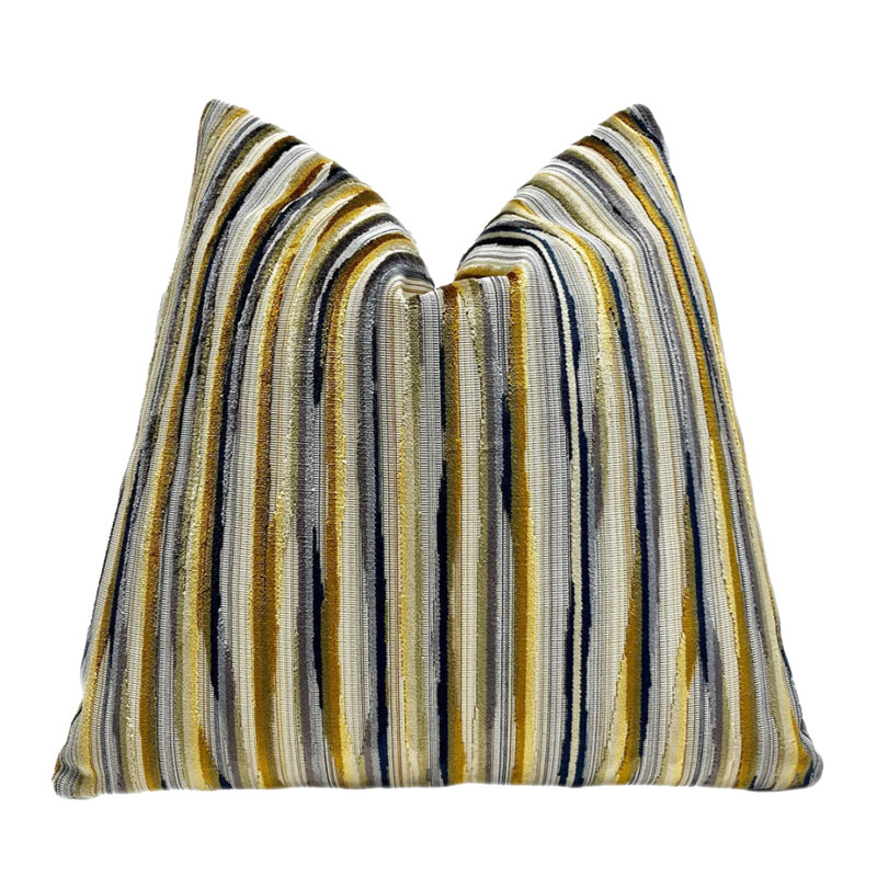 Housse de coussin en velours Alternative, H 22 po x l 22 po, Doré