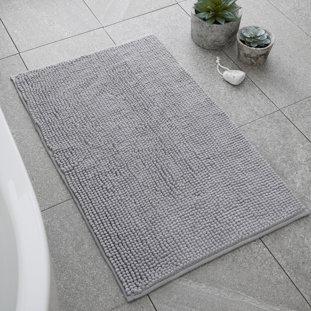 Catherine Lansfield Silver Bobble Bathmat - Image 5