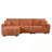 L-Shaped Sectional Sofa With Movable Ottoman-770366729