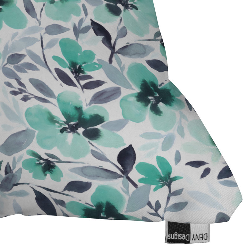 Coussin décoratif Jacqueline Maldonado, menthe, 18 po x 18 po