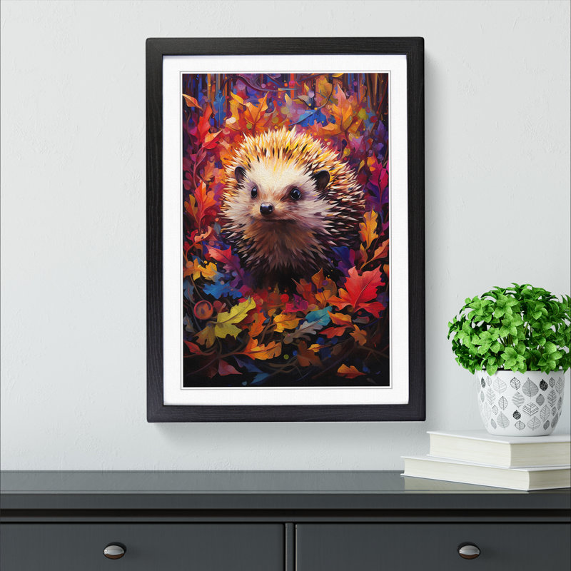 Hedgehog Abstract - Framed Print