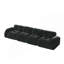 Canapé modulaire ergonomique anti-dérapant et capitonné à 4 places en velours-1525003505-1525003511