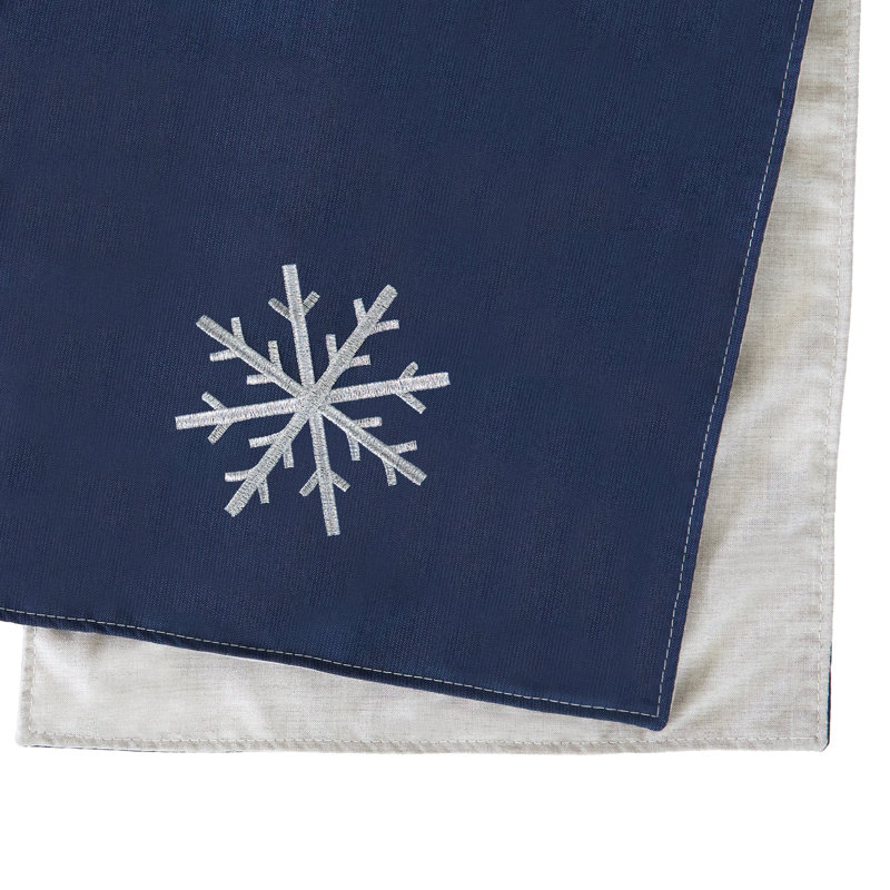Sunbrella  Spectrum Indigo Christmas Table Runner, 16" D x 90" L