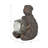 Kalyse Resin Garden Statuary with Solar LED Crackled Glass Ball - 7" Bronze Metallic Finish for Home and Garden Decoration