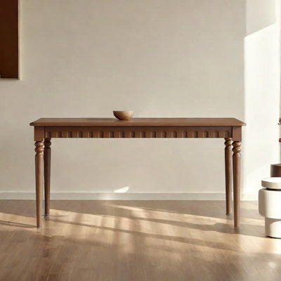 French retro solid wood dining table