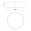 Plafonnier encastré cylindrique 2 lumières Mossy-66310626