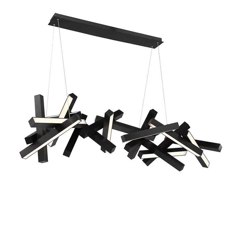 Nimbus 19 - Light Unique / Statement Geometric Chandelier, Black