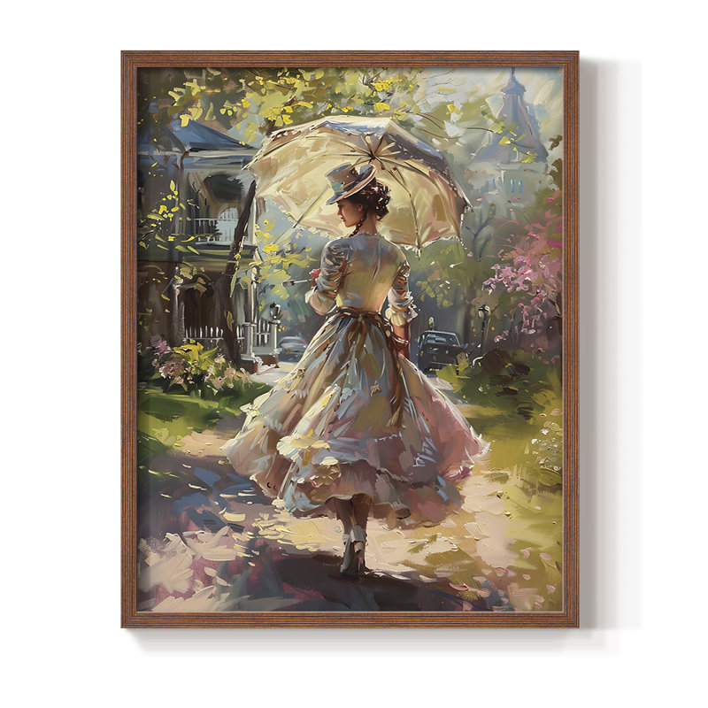 «WOMEN Series DCCX», reproduction encadrée - bois massif, Noyer