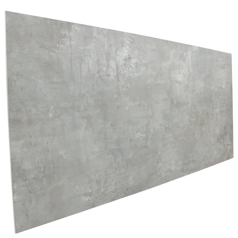 Tablette en métal X 47 po Carreau de porcelaine pour plancher et mur, Gris