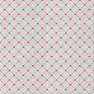 Tapis gris/rouge à motifs Billerica