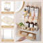 Organisateur de maquillage à 2 niveaux et 2 tiroirs pour le comptoir de salle de bain, le rangement de soins de la peau et de la coiffeuse, plateaux robustes en PET avec cadre en métal, assemblage facile sans outils, organisateur polyvalent pour les cos-1483633618