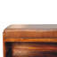 Banc de rangement escamotable en cuir massif