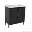Meuble-lavabo 30 po avec lavabo en céramique, tiroir à fermeture en douceur-377419762