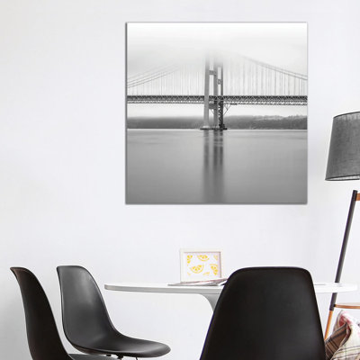 Narrows Bridge Monochrome by Louis Ruth - Wrapped Canvas Print