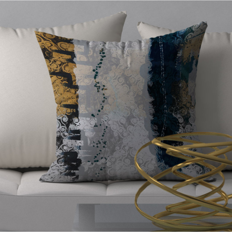 Housse de coussin carrée de renommée variée, 18 po x 18 po