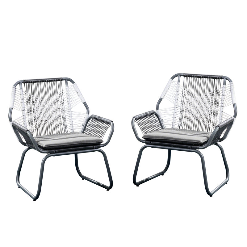 Assise club contemporaine avec structure en métal robuste et coussins d'eau - Élégante chaise longue - Revêtement de fabrication stable