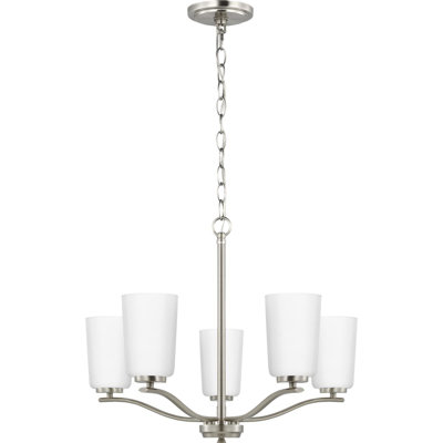 Lustre classique à 5 lumières avec abat-jour Rozelyn