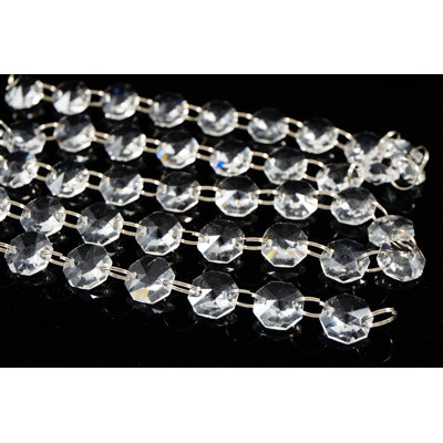 Guirlande fantaisie en cristal blanc 3 pi