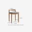 Banc de tabouret de maquillage en hêtre massif pour salle à manger