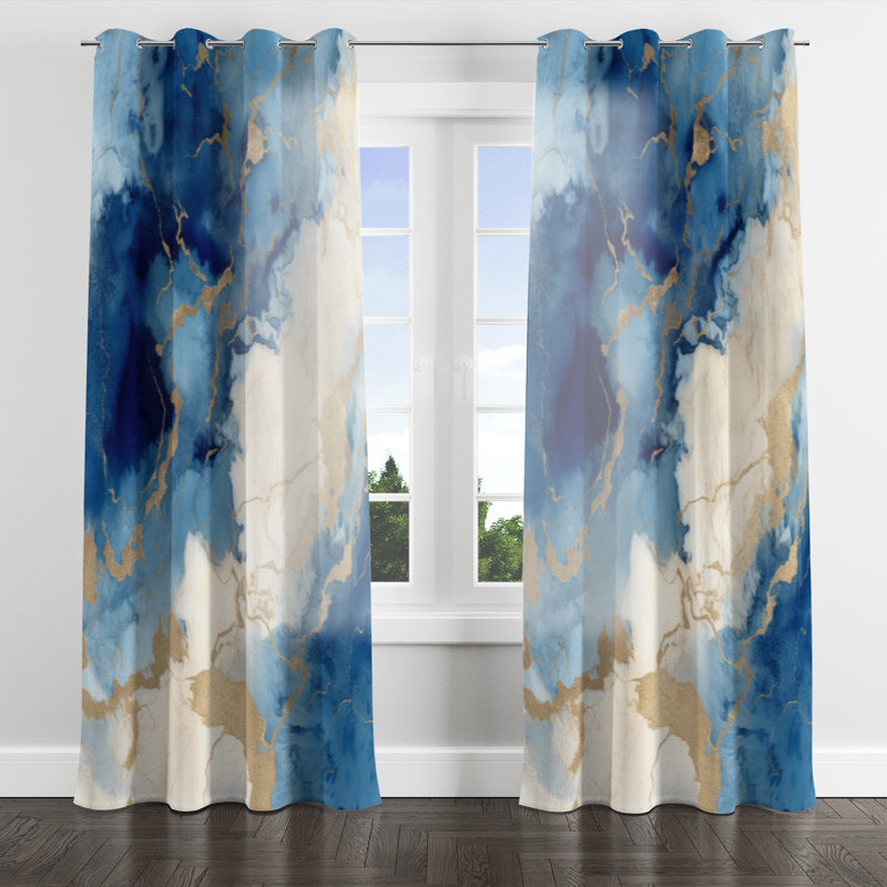 Analeyah - Modern Velvet Grommet Curtain - Room Darkening - 1 panel, 52" W x 90" L, Silver Grommets