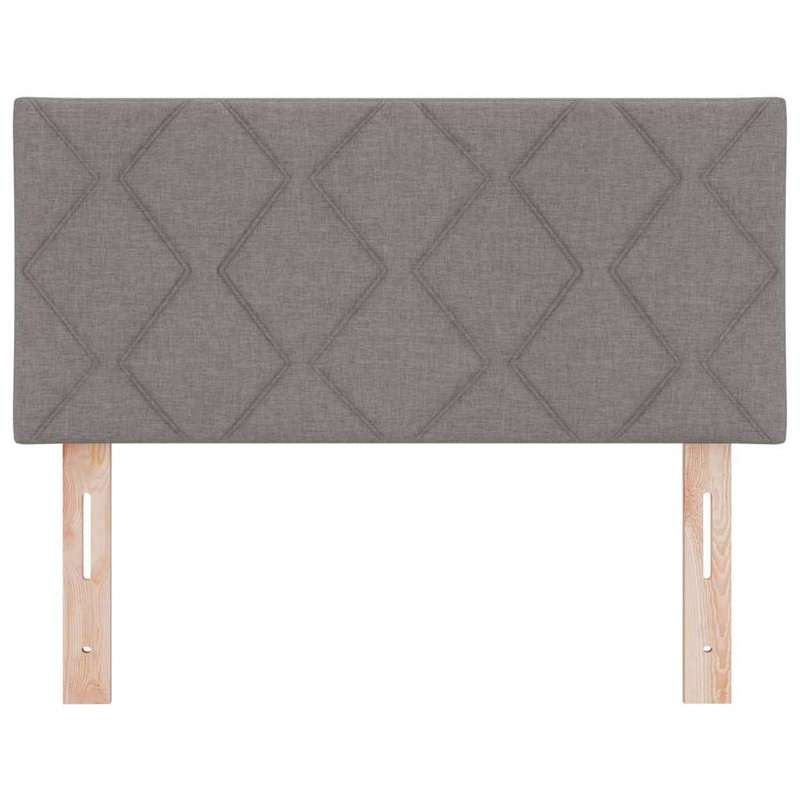  Fabric Headboard Geometric With Headboard 100 Cm Fabric, Single-Short (90 x 160cm), Light Grey
