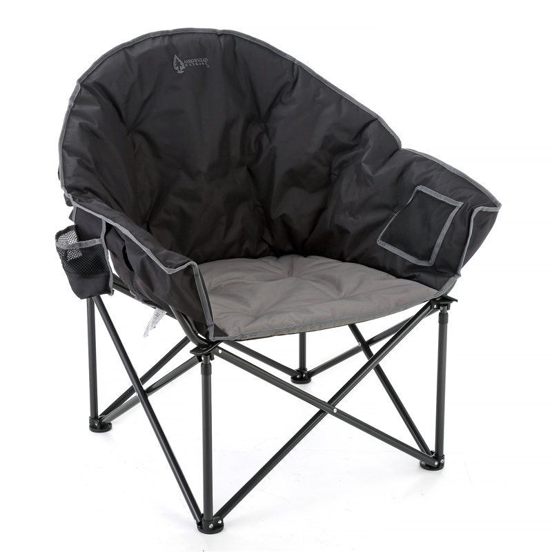 Chaise de camping Cozy Club, Noir / gris
