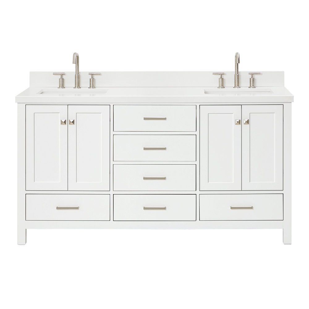 Hokku Designs Grevera 67'' Free Standing Double Bathroom Vanity with ...