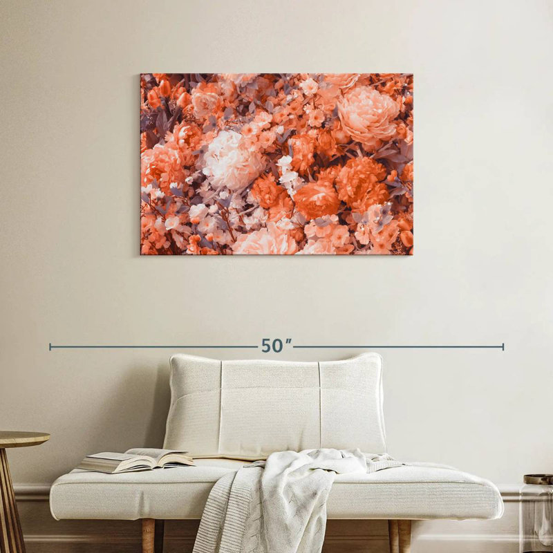 Harnek allure de fleur de pantone, H 24 po x l 36 po