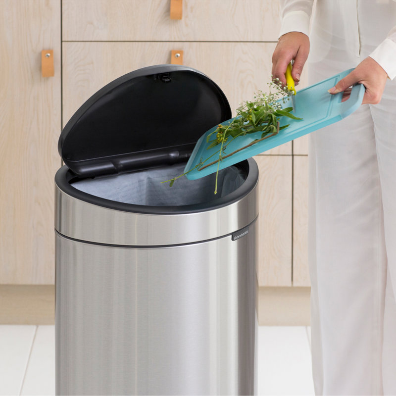 Brabantia Touch Bin New Recycle 40L, Matt Steel