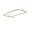 Adjustable D-Shaped Shower Curtain Rod