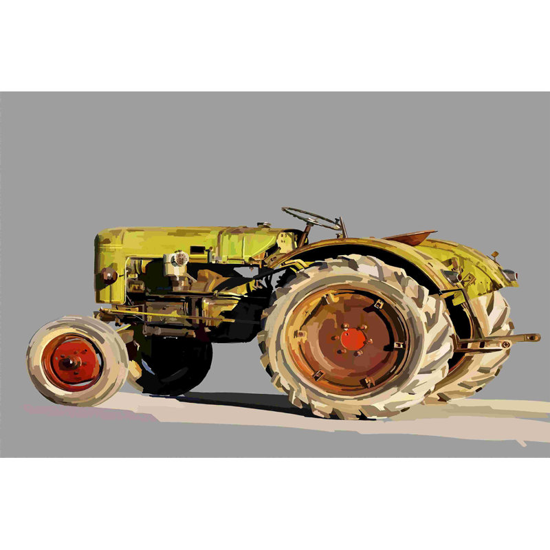 Tracteur rétro VI, H 8 po x l 12 po