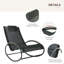 Chaise longue de piscine, chaise berçante d'extérieur