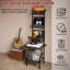 Manufactured Wood,Metal 144cm H Media Shelves-985049375