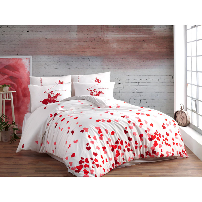 Dots Duvet Cover Set with Pillowcases Included, 220 x 220cm Duvet Cover + 2 Pillowcases (50 x 80)