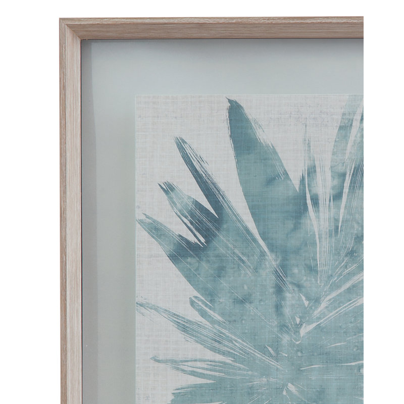 Impression sur toile Burlap Ocean Palm III
