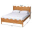Grand lit plateforme avec bords festonnés Baxton Studio Malaya-269047469-276098690