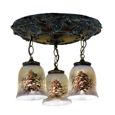 Glass Semi Flush Mount