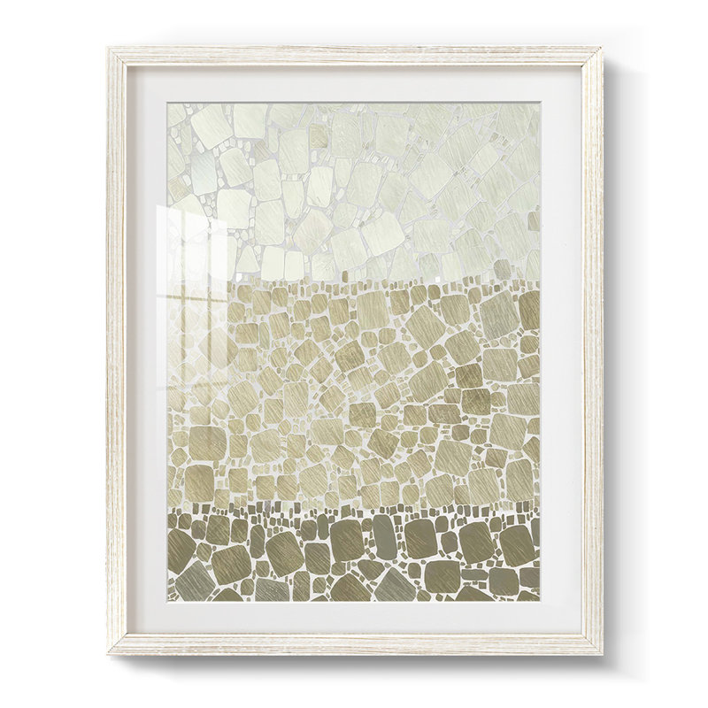 Bedrock IV - Impression encadrée, H 28,5 po x l 20,5 po, Blanc
